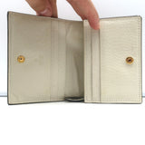 Gucci GG Ophidia Card Case Wallet Cream Leather