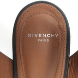 Givenchy Mink Fur Sandals Black Leather Size 38.5 Ankle Strap Heels