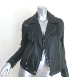 Saint Laurent Leather Biker Jacket Black Size 40