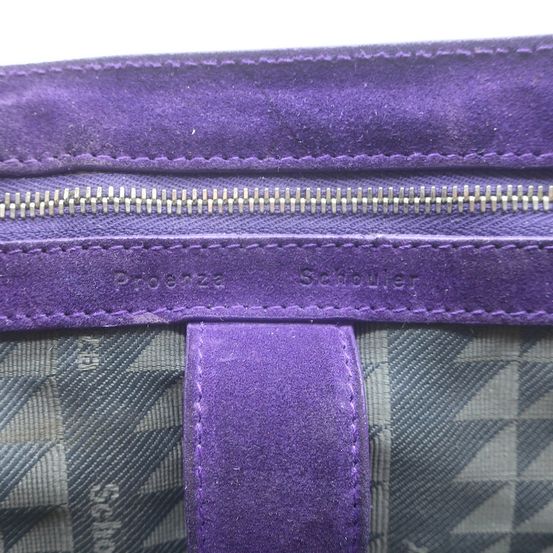 Proenza Schouler Medium PS1 Satchel Purple Suede Crossbody Bag