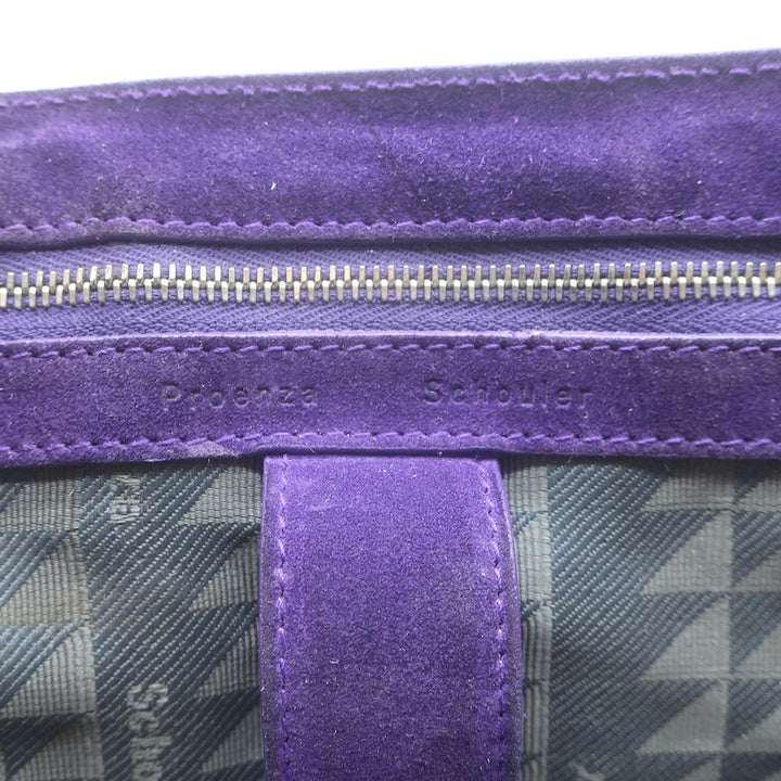 Proenza Schouler Medium PS1 Satchel Purple Suede Crossbody Bag