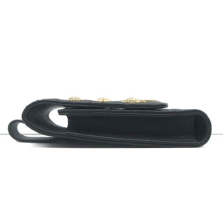 Gucci GG Marmont Bug Belt Pouch Black Matelasse Quilted Leather