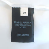 Isabel Marant Etoile Axel Blouse White Embroidered Georgette Size 38