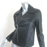 Saint Laurent Leather Biker Jacket Black Size 40