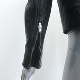 Saint Laurent Leather Biker Jacket Black Size 40