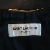 Saint Laurent Leather Biker Jacket Black Size 40