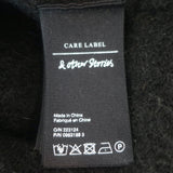 & Other Stories Embroidered Collar Cardigan Black Alpaca-Blend Size Small