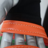 Balenciaga Bazar Small Shopper Tote Orange/Multi Striped Leather Crossbody