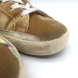 Golden Goose Superstar Velvet Low Top Sneakers Gold Size 40