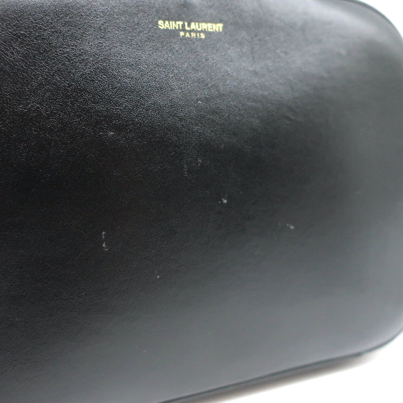 Saint Laurent Camera Bag Black Smooth Leather Chain Strap Crossbody