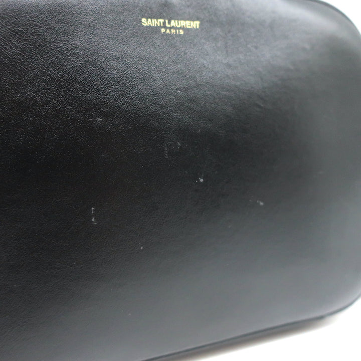 Saint Laurent Camera Bag Black Smooth Leather Chain Strap Crossbody