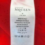 Alexander McQueen Jacquard Knit Sleeveless Tiered Mini Dress Red Size Medium