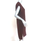 Vince Shift Dress Wine Satin-Trimmed Crepe Size Extra Extra Small NEW