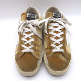 Golden Goose Superstar Velvet Low Top Sneakers Gold Size 40