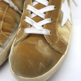 Golden Goose Superstar Velvet Low Top Sneakers Gold Size 40
