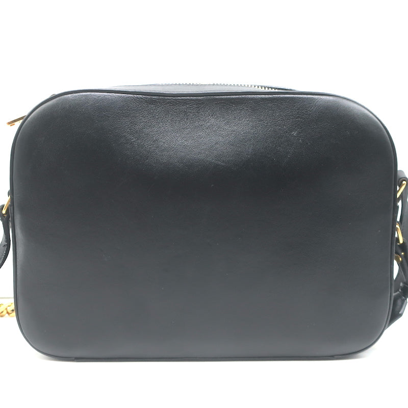 Saint Laurent Camera Bag Black Smooth Leather Chain Strap Crossbody