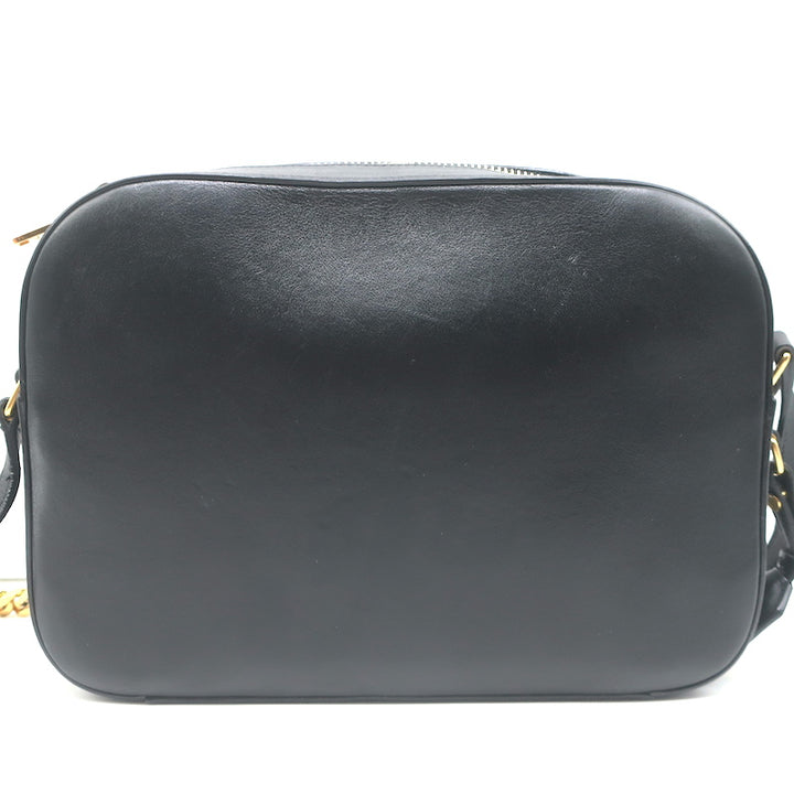 Saint Laurent Camera Bag Black Smooth Leather Chain Strap Crossbody
