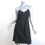 Helmut Lang Zipper Slip Dress Black Satin Size Medium