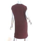 Vince Shift Dress Wine Satin-Trimmed Crepe Size Extra Extra Small NEW