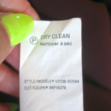 Vince Shift Dress Wine Satin-Trimmed Crepe Size Extra Extra Small NEW