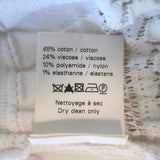 Alaia Edition 2007 Ruffled Crochet Crinoline Dress White Cotton-Blend Size 40