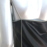 Helmut Lang Zipper Slip Dress Black Satin Size Medium