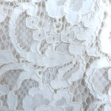 Saint Laurent Floral Lace Cap Sleeve Mini Shift Dress Cream Size 36