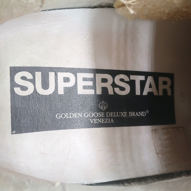 Golden Goose Superstar Velvet Low Top Sneakers Gold Size 40