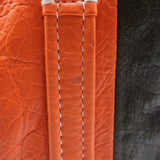 Balenciaga Bazar Small Shopper Tote Orange/Multi Striped Leather Crossbody
