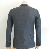 Christian Dior Blazer Gray Tonal Stripe Size 48 Single Breasted Jacket
