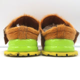 Kiko Kostadinov Palm Mules Brown Calf Hair Size 38 Pointed Toe Flats