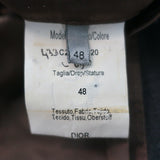 Christian Dior Blazer Gray Tonal Stripe Size 48 Single Breasted Jacket