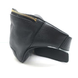 Saint Laurent Cassandre Classic Monogram Belt Bag Black Grain de Poudre Leather