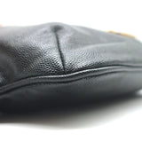 Saint Laurent Cassandre Classic Monogram Belt Bag Black Grain de Poudre Leather