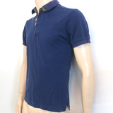 Christian Dior Short Sleeve Polo Shirt Navy Cotton Pique Size Medium