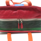 Balenciaga Bazar Small Shopper Tote Orange/Multi Striped Leather Crossbody