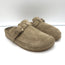 RE/DONE 70s Moc Slides Taupe Suede Size 7 Flat Mules