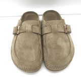 RE/DONE 70s Moc Slides Taupe Suede Size 7 Flat Mules