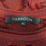 Thakoon Long Sleeve Midi Sweater Dress Burgundy Wool Knit Size Medium