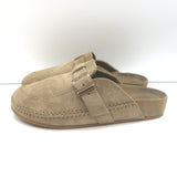 RE/DONE 70s Moc Slides Taupe Suede Size 7 Flat Mules