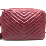 Saint Laurent Lou Medium Camera Bag Red Quilted Leather Crossbody