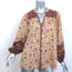 Spell & The Gypsy Collective Blouse Sundown Brown/Multi Floral Print Size Small