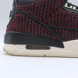 Anna Wintour AWOK x Nike Air Jordan 3 Retro Sneakers Black/Red Tweed Size 9.5