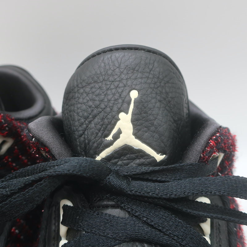 Anna Wintour AWOK x Nike Air Jordan 3 Retro Sneakers Black/Red Tweed Size 9.5