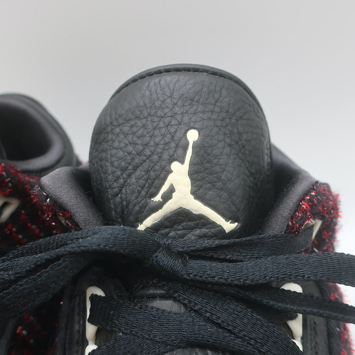 Anna Wintour AWOK x Nike Air Jordan 3 Retro Sneakers Black/Red Tweed Size 9.5