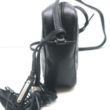 Saint Laurent Monogram Lou Hearts Camera Bag Black Leather Crossbody