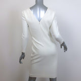 Emilio Pucci Ruched Sheath Dress Cream Crepe Size 40