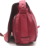 Chloe Marcie Medium Crossbody Saddle Bag Red Grained Leather