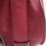 Chloe Marcie Medium Crossbody Saddle Bag Red Grained Leather