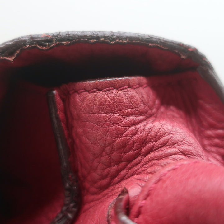 Chloe Marcie Medium Crossbody Saddle Bag Red Grained Leather